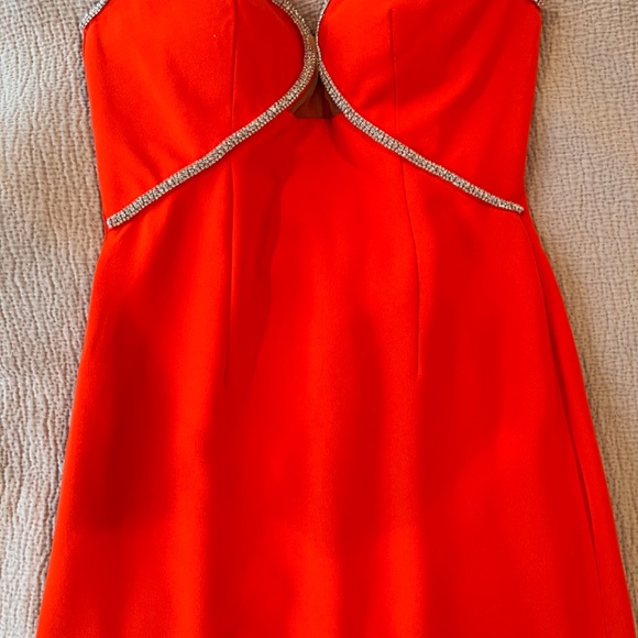 Self-Portrait Strapless crystal-embellished crepe midi dress - Picture 4 of 4